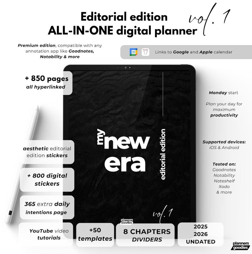 All-in-One Digital Planner 2026 Undated