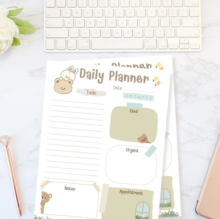 Kawaii Bunny Bear Planner
