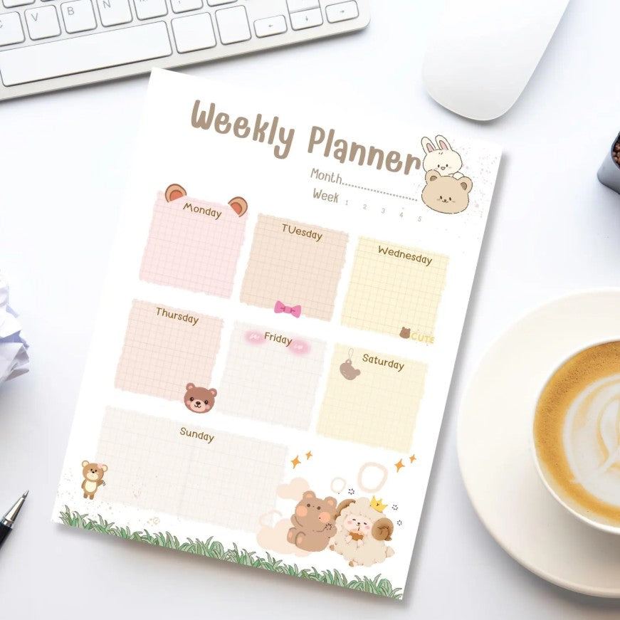 Kawaii Bunny Bear Planner
