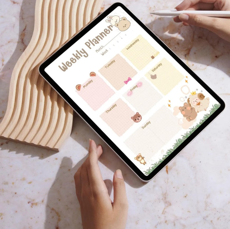 Kawaii Bunny Bear Planner