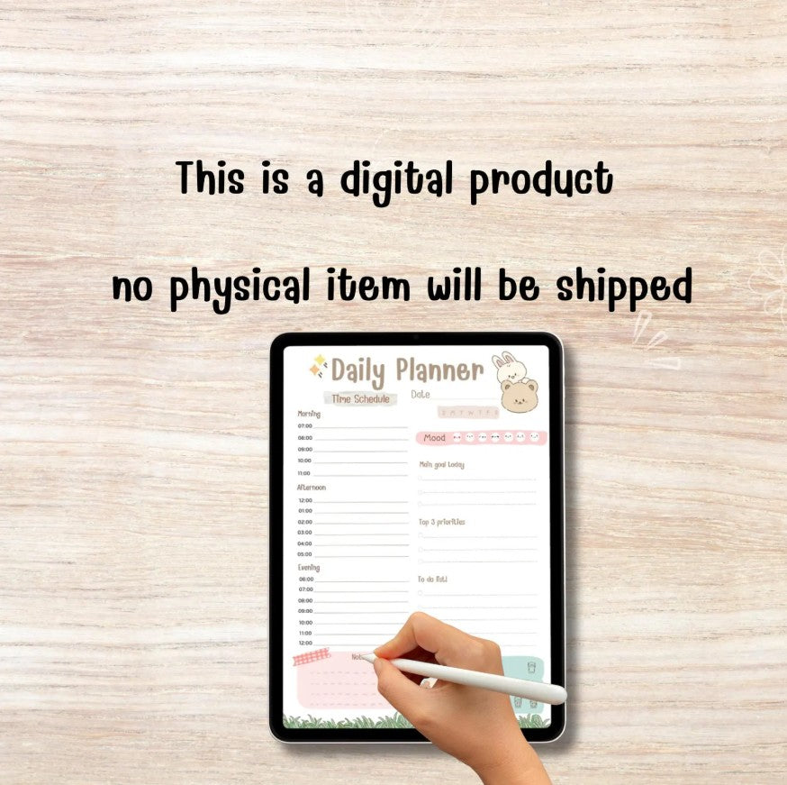 Kawaii Bunny Bear Planner