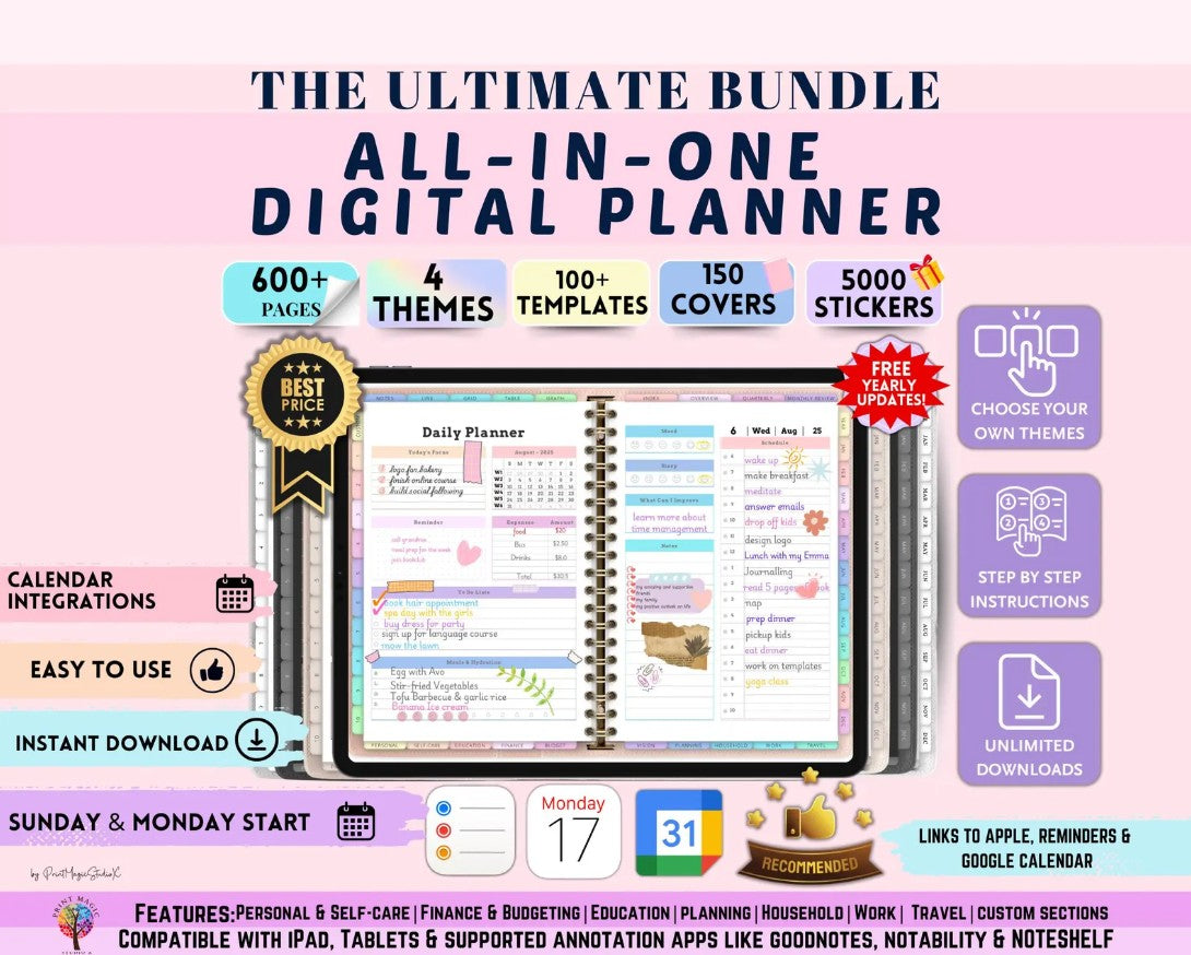 All in One 2026-2027-2028 Planner