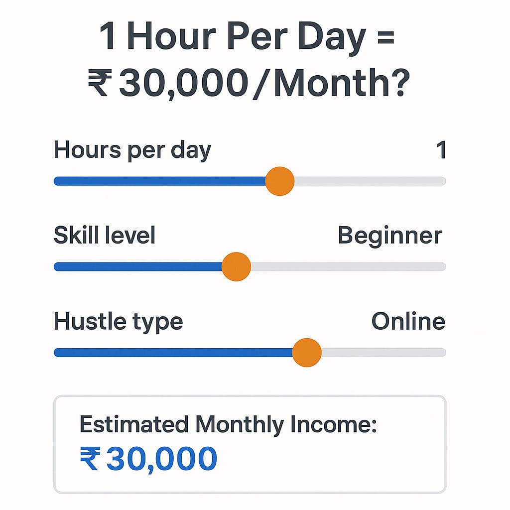 Build a ₹25,000–₹50,000/month Side Hustle in 2026 — Even If You Have No Skills